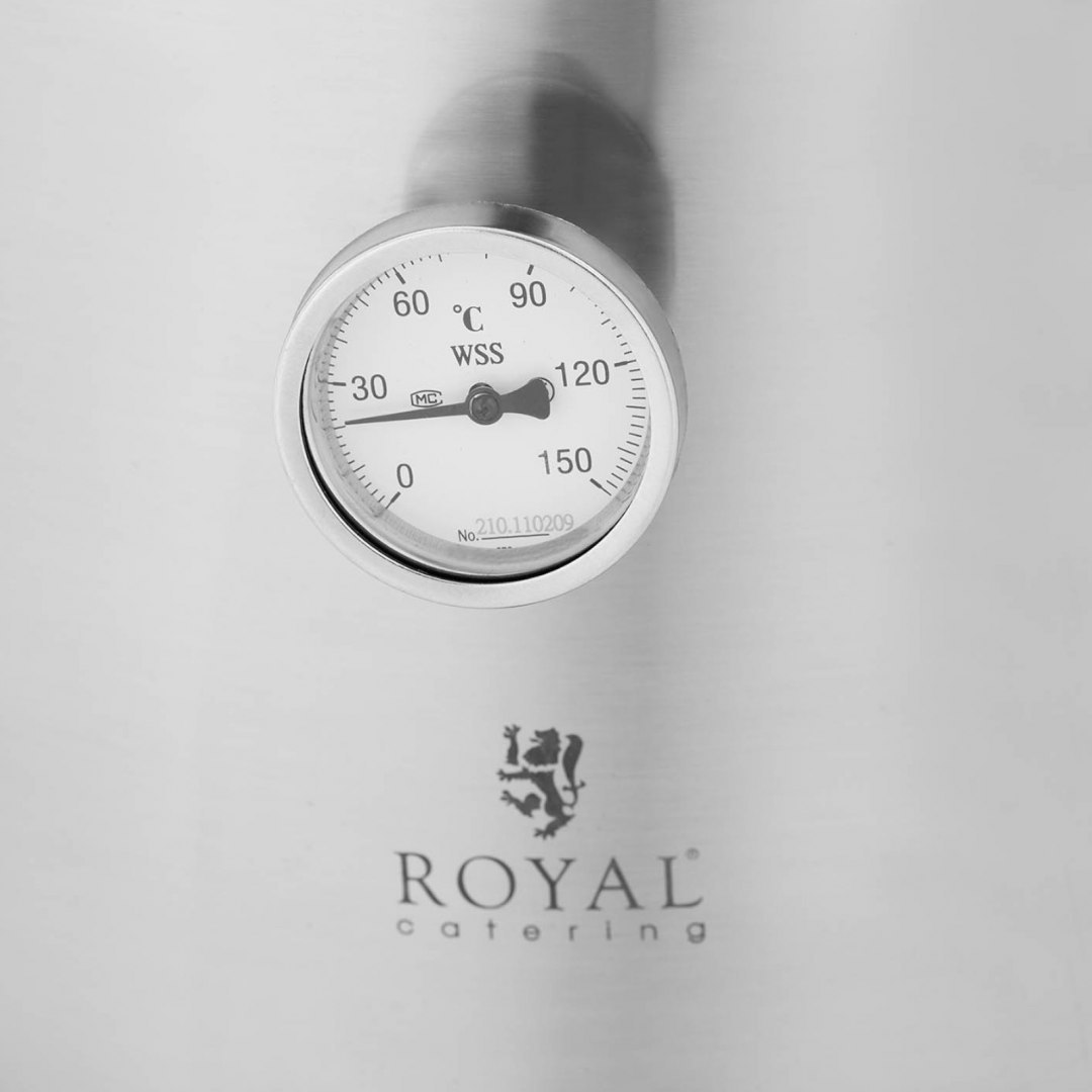 Pojemnik garnek kocioł fermentacyjny nierdzewny 0-150C 30 l Royal Catering Pojemnik garnek kocioł fermentacyjny nierdzewny 0-150C 30 l Royal Catering