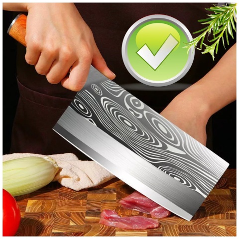 Tasak nóż kuchenny szefa kuchni stal nierdzewna