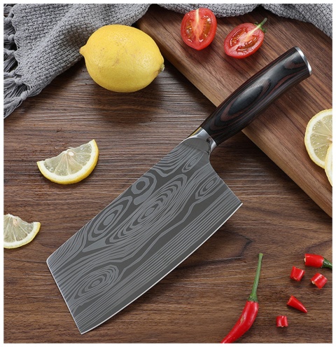 Tasak stal damasceńska do mięsa kości warzyw