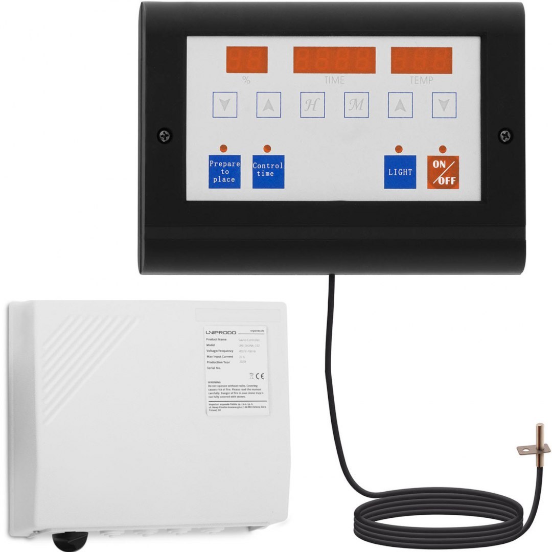 Panel sterujący kontroler sterownik do sauny pieca z funkcją nawilżania 400 V UNIPRODO Panel sterujący kontroler sterownik do sauny pieca z funkcją nawilżania 400 V UNIPRODO