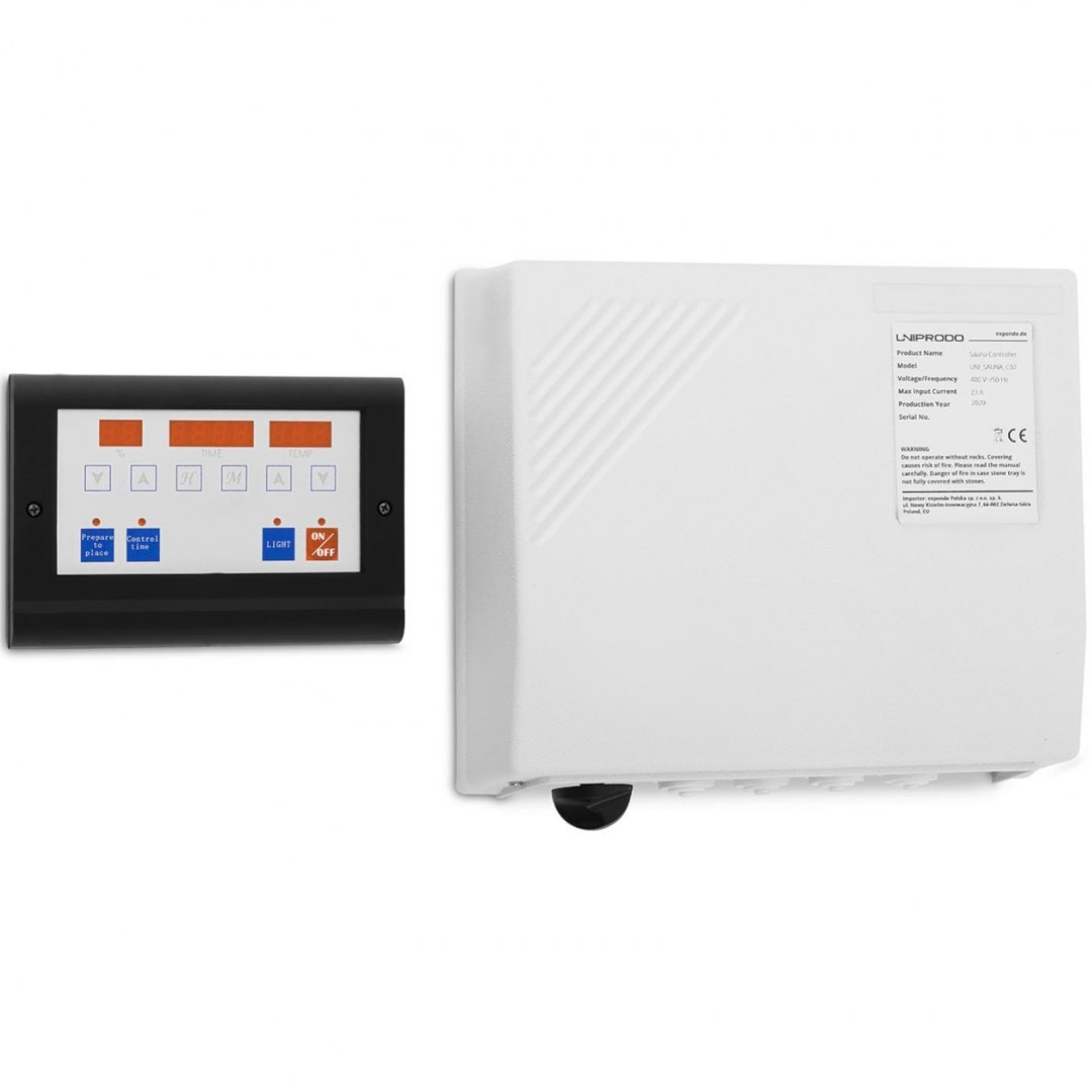 Panel sterujący kontroler sterownik do sauny pieca z funkcją nawilżania 400 V UNIPRODO Panel sterujący kontroler sterownik do sauny pieca z funkcją nawilżania 400 V UNIPRODO