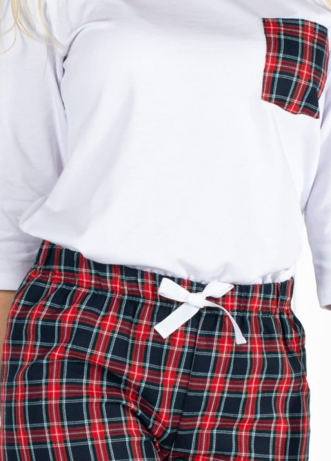 Piżama Vicky White-Red White-Red S Piżama Vicky White-Red White-Red S