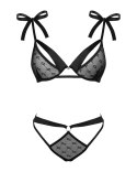 Komplet Obsessivia set Czarny Czarny L/XL