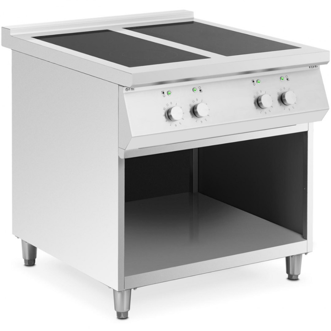 Kuchnia indukcyjna 4 palnikowa wolnostojąca na otwartej podstawie 400 V 17000 W Royal Catering Kuchnia indukcyjna 4 palnikowa wolnostojąca na otwartej podstawie 400 V 17000 W Royal Catering