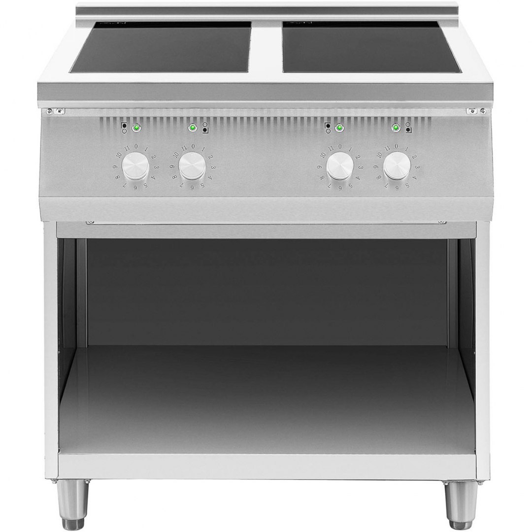 Kuchnia indukcyjna 4 palnikowa wolnostojąca na otwartej podstawie 400 V 17000 W Royal Catering Kuchnia indukcyjna 4 palnikowa wolnostojąca na otwartej podstawie 400 V 17000 W Royal Catering
