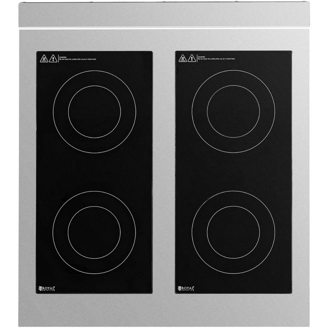 Kuchnia indukcyjna 4 palnikowa wolnostojąca na otwartej podstawie 400 V 17000 W Royal Catering Kuchnia indukcyjna 4 palnikowa wolnostojąca na otwartej podstawie 400 V 17000 W Royal Catering