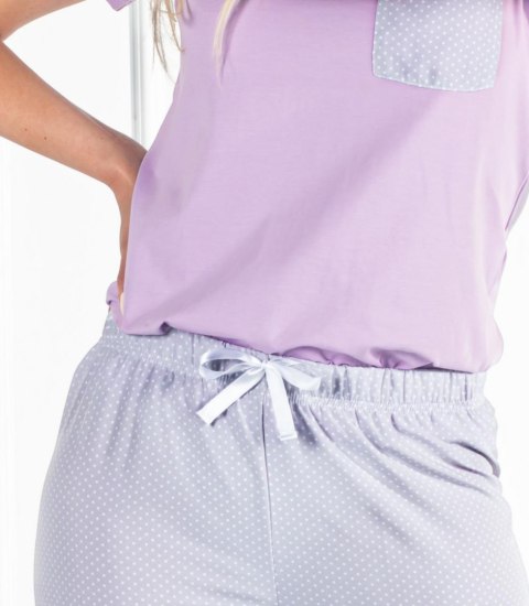 Piżama Caroline Lila-Grey Lila-Grey S Piżama Caroline Lila-Grey Lila-Grey S