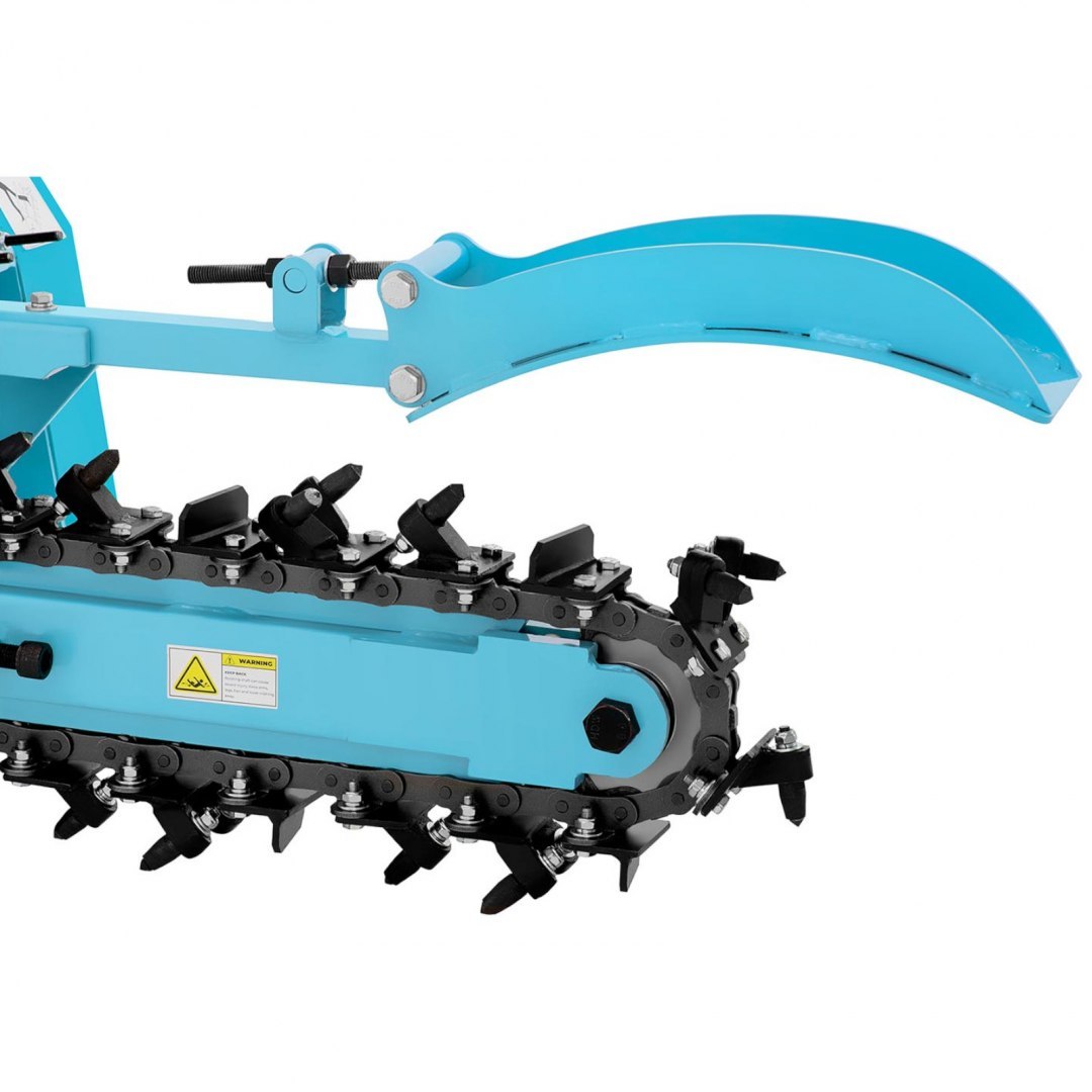 Koparka łańcuchowa do wykopów liniowych pod przewody kable rury 450 mm 7 KM 3.6 l Hillvert Koparka łańcuchowa do wykopów liniowych pod przewody kable rury 450 mm 7 KM 3.6 l Hillvert