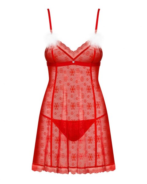 Koszulka Claussica Babydoll Red Czerwony M/L Koszulka Claussica Babydoll Red Czerwony M/L