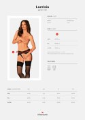 Pas do pończoch Lacrisia garter belt Czarny XL/XXL