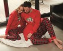 Piżama Family Time 671/306 Czerwony XL