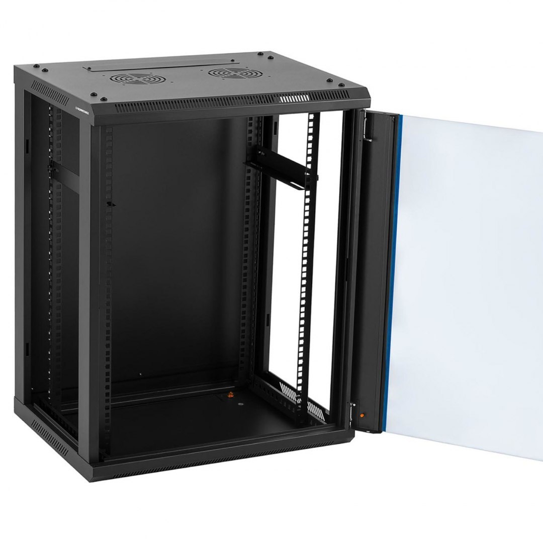 Szafa RACK serwerowa instalacyjna wisząca 19'' 15U IP20 do 60 kg 60x45x87 cm CZARNA FROMM&STARCK Szafa RACK serwerowa instalacyjna wisząca 19'' 15U IP20 do 60 kg 60x45x87 cm CZARNA FROMM&STARCK