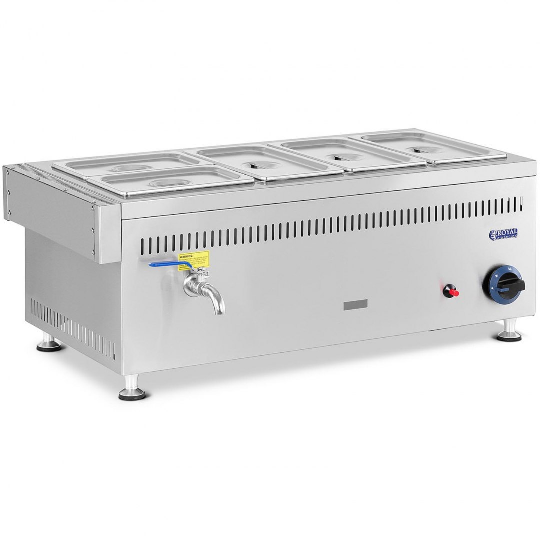 Bemar podgrzewacz wodny gazowy 0.02 bar 3300 W 3x GN 1/3 2x GN 1/4 Royal Catering Bemar podgrzewacz wodny gazowy 0.02 bar 3300 W 3x GN 1/3 2x GN 1/4 Royal Catering