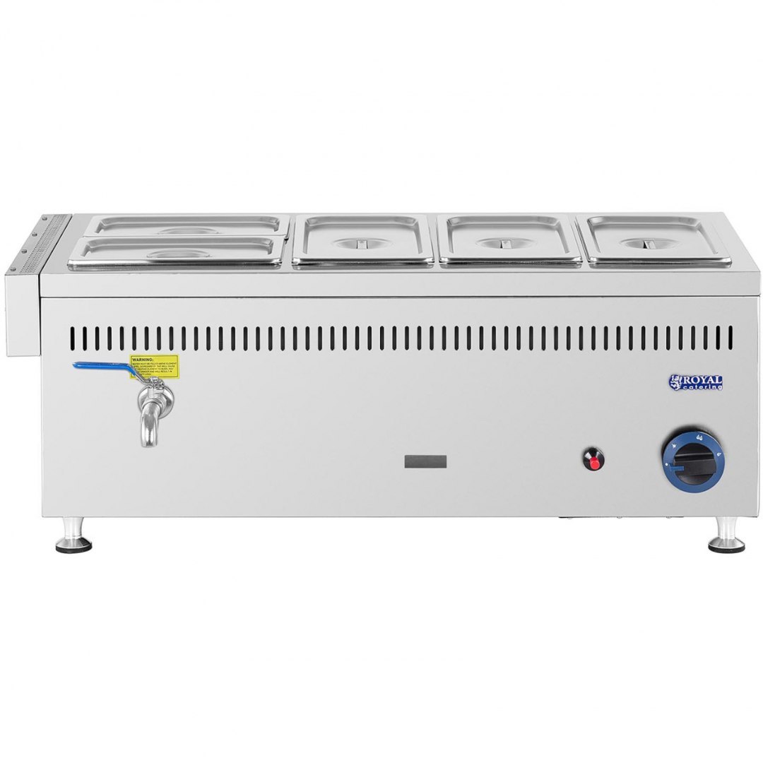 Bemar podgrzewacz wodny gazowy 0.02 bar 3300 W 3x GN 1/3 2x GN 1/4 Royal Catering Bemar podgrzewacz wodny gazowy 0.02 bar 3300 W 3x GN 1/3 2x GN 1/4 Royal Catering