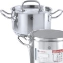 Garnek średni Kitchen Line z pokrywką 3,5 l śr. 200 x 115 h - Hendi 836200 Hendi