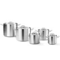 Garnek wysoki Kitchen Line z pokrywką 2,8 l śr. 160 x 140 h - Hendi 837108 Hendi