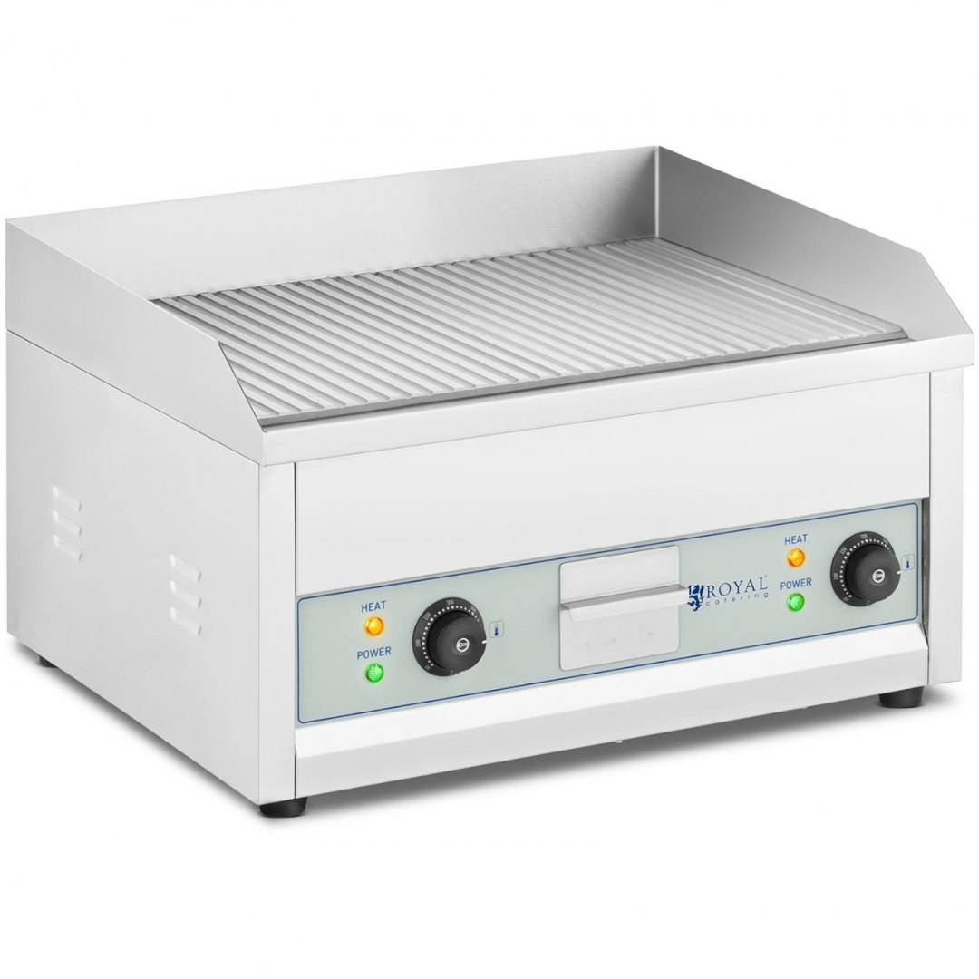 Grill elektryczny płyta grillowa ryflowana podwójna 600 x 400 mm 2 x 2500 W Royal Catering Grill elektryczny płyta grillowa ryflowana podwójna 600 x 400 mm 2 x 2500 W Royal Catering