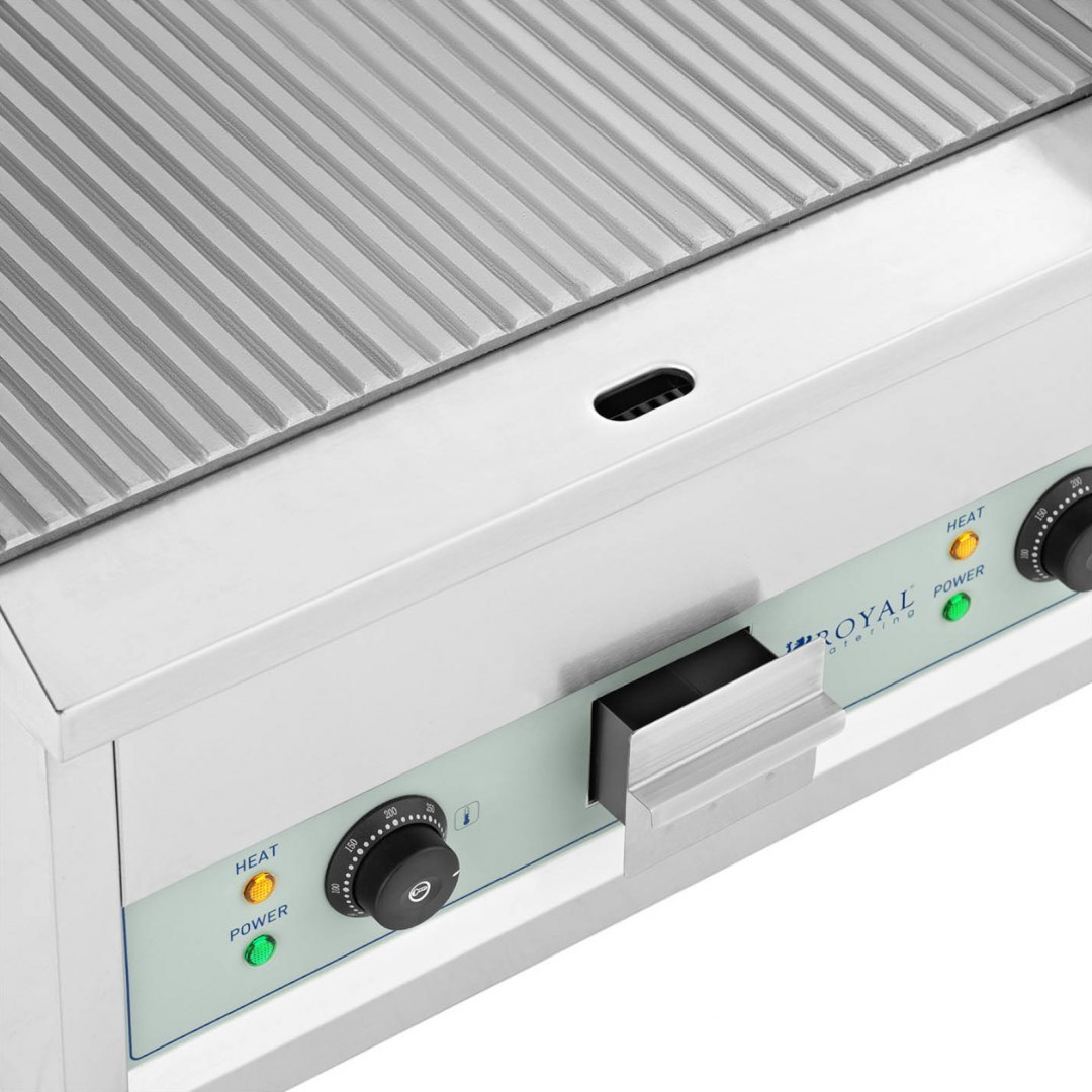 Grill elektryczny płyta grillowa ryflowana podwójna 600 x 400 mm 2 x 2500 W Royal Catering Grill elektryczny płyta grillowa ryflowana podwójna 600 x 400 mm 2 x 2500 W Royal Catering