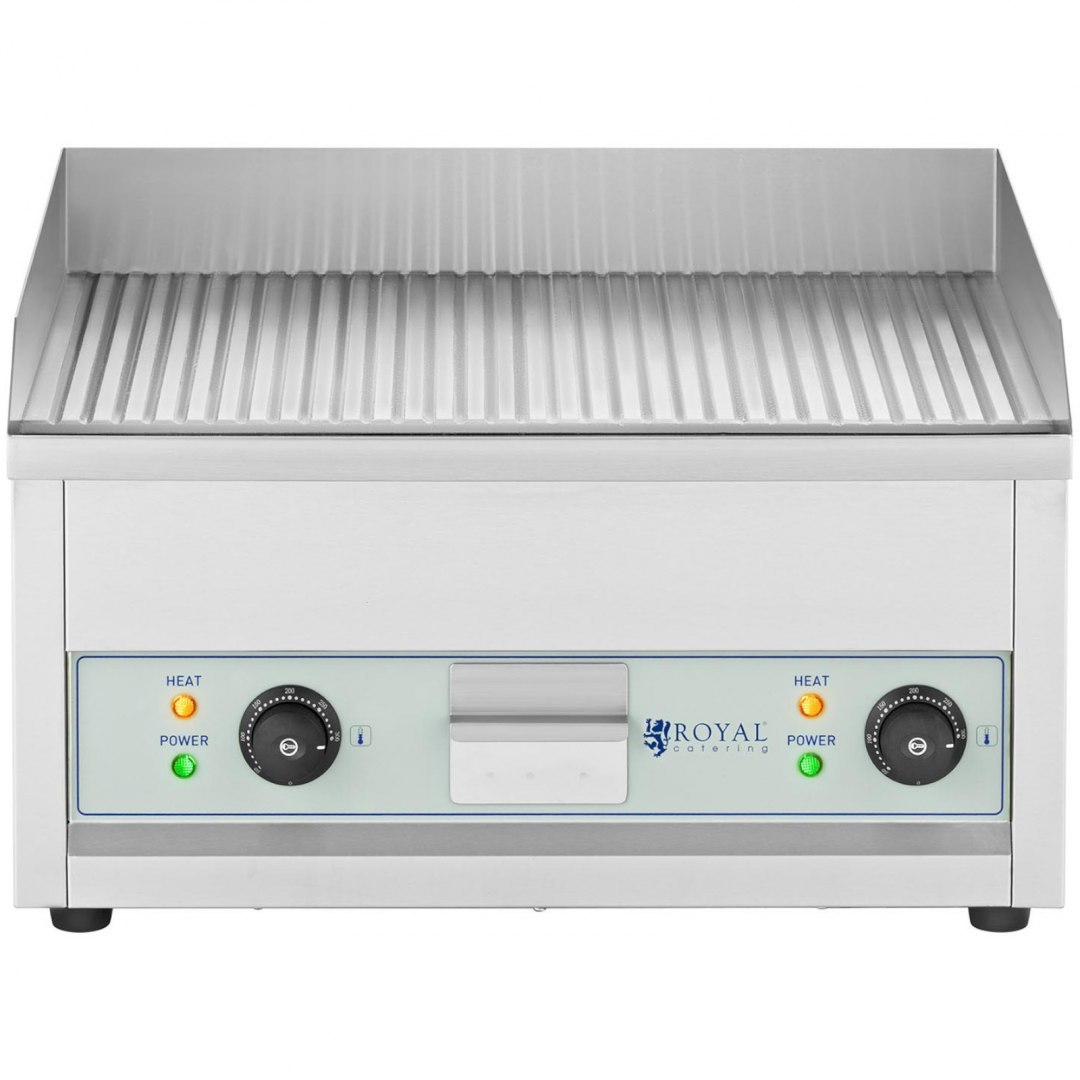 Grill elektryczny płyta grillowa ryflowana podwójna 600 x 400 mm 2 x 2500 W Royal Catering Grill elektryczny płyta grillowa ryflowana podwójna 600 x 400 mm 2 x 2500 W Royal Catering