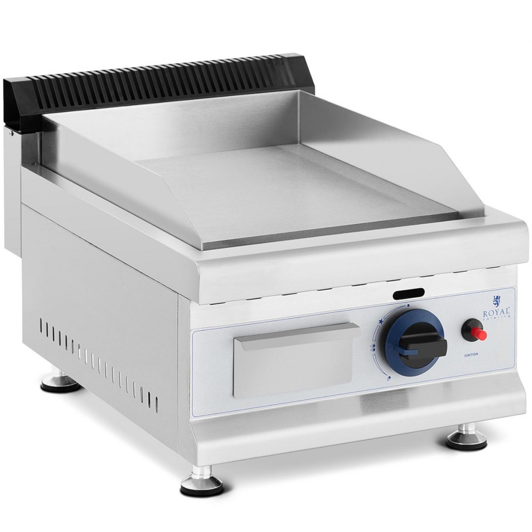 Grill gazowy gładki nastawny na gaz Propan-Butan 0.03 bar 35 x 40 cm 3000 W Royal Catering Grill gazowy gładki nastawny na gaz Propan-Butan 0.03 bar 35 x 40 cm 3000 W Royal Catering