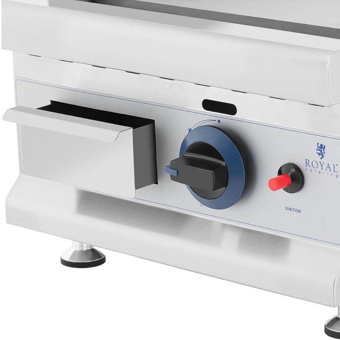 Grill gazowy gładki nastawny na gaz Propan-Butan 0.03 bar 35 x 40 cm 3000 W Royal Catering Grill gazowy gładki nastawny na gaz Propan-Butan 0.03 bar 35 x 40 cm 3000 W Royal Catering