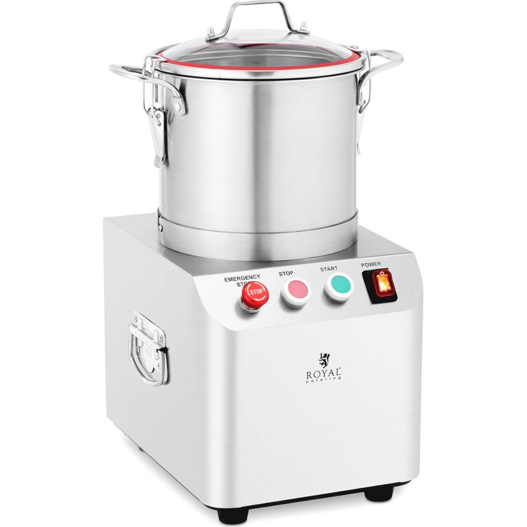 Kuter wilk gastronomiczny do siekania mielenia krojenia mięsa warzyw 1400 obr./min 6 l 550 W Royal Catering Kuter wilk gastronomiczny do siekania mielenia krojenia mięsa warzyw 1400 obr./min 6 l 550 W Royal Catering