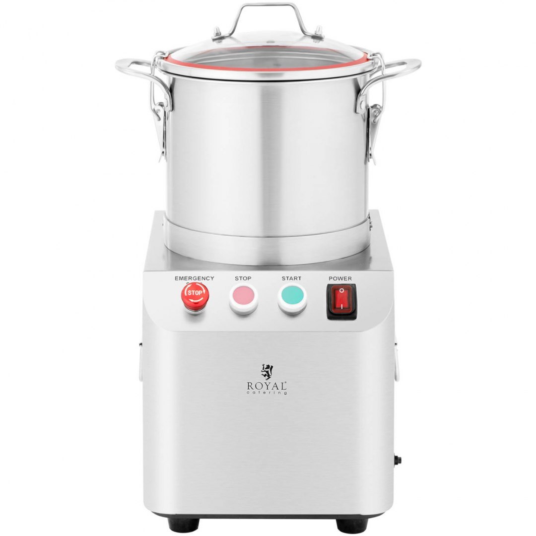 Kuter wilk gastronomiczny do siekania mielenia krojenia mięsa warzyw 1400 obr./min 6 l 550 W Royal Catering Kuter wilk gastronomiczny do siekania mielenia krojenia mięsa warzyw 1400 obr./min 6 l 550 W Royal Catering
