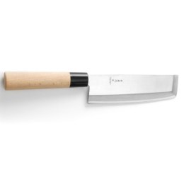 Nóż japoński NAKIRI z drewnianą rączką 180 mm - Hendi 845028 Hendi
