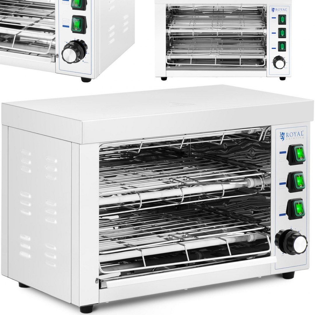 Opiekacz toster salamander do zapiekanek 50-300C 3250 W Royal Catering Opiekacz toster salamander do zapiekanek 50-300C 3250 W Royal Catering