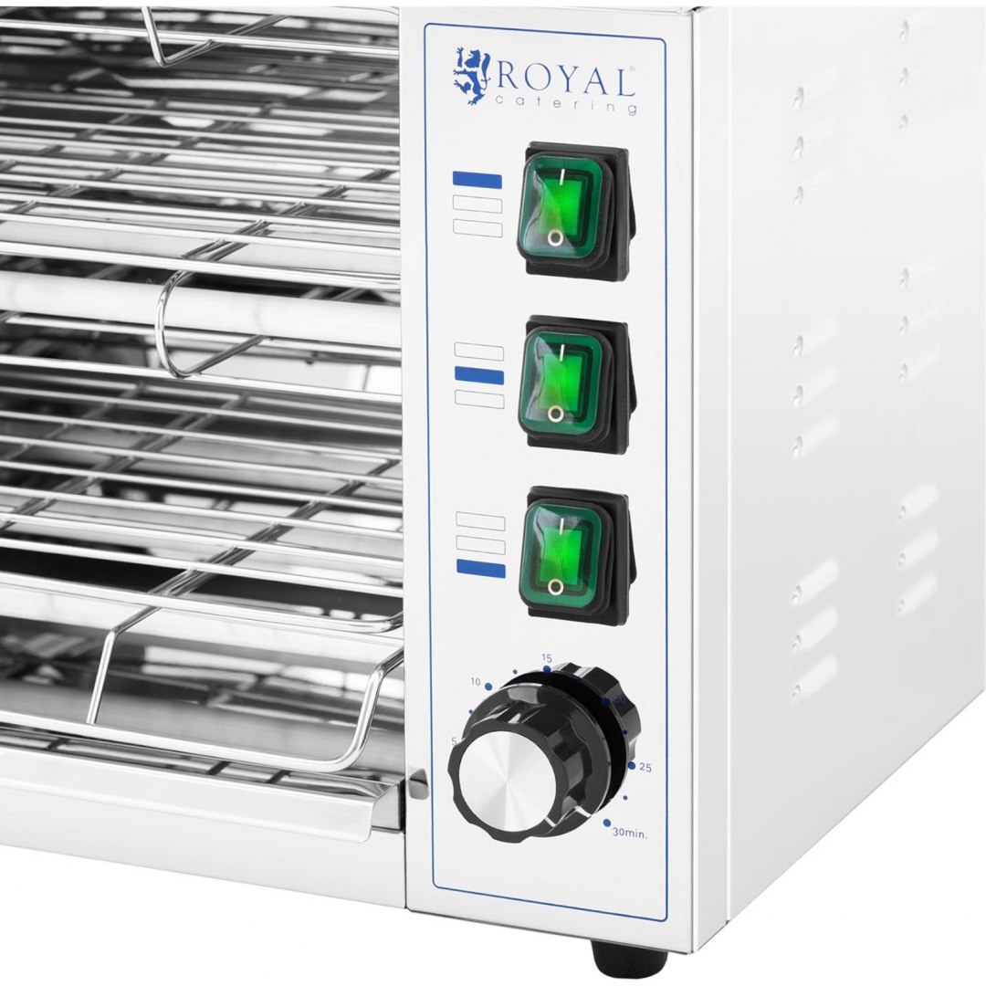 Opiekacz toster salamander do zapiekanek 50-300C 3250 W Royal Catering Opiekacz toster salamander do zapiekanek 50-300C 3250 W Royal Catering