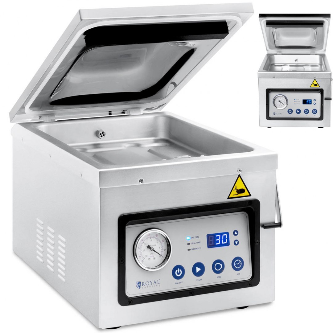 Pakowarka próżniowa komorowa do żywności 26 cm 1100 W Royal Catering Pakowarka próżniowa komorowa do żywności 26 cm 1100 W Royal Catering