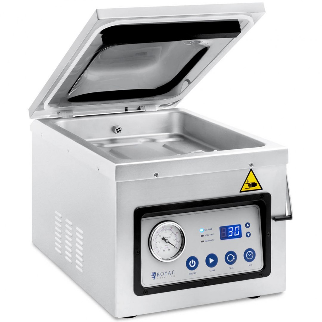 Pakowarka próżniowa komorowa do żywności 26 cm 1100 W Royal Catering Pakowarka próżniowa komorowa do żywności 26 cm 1100 W Royal Catering