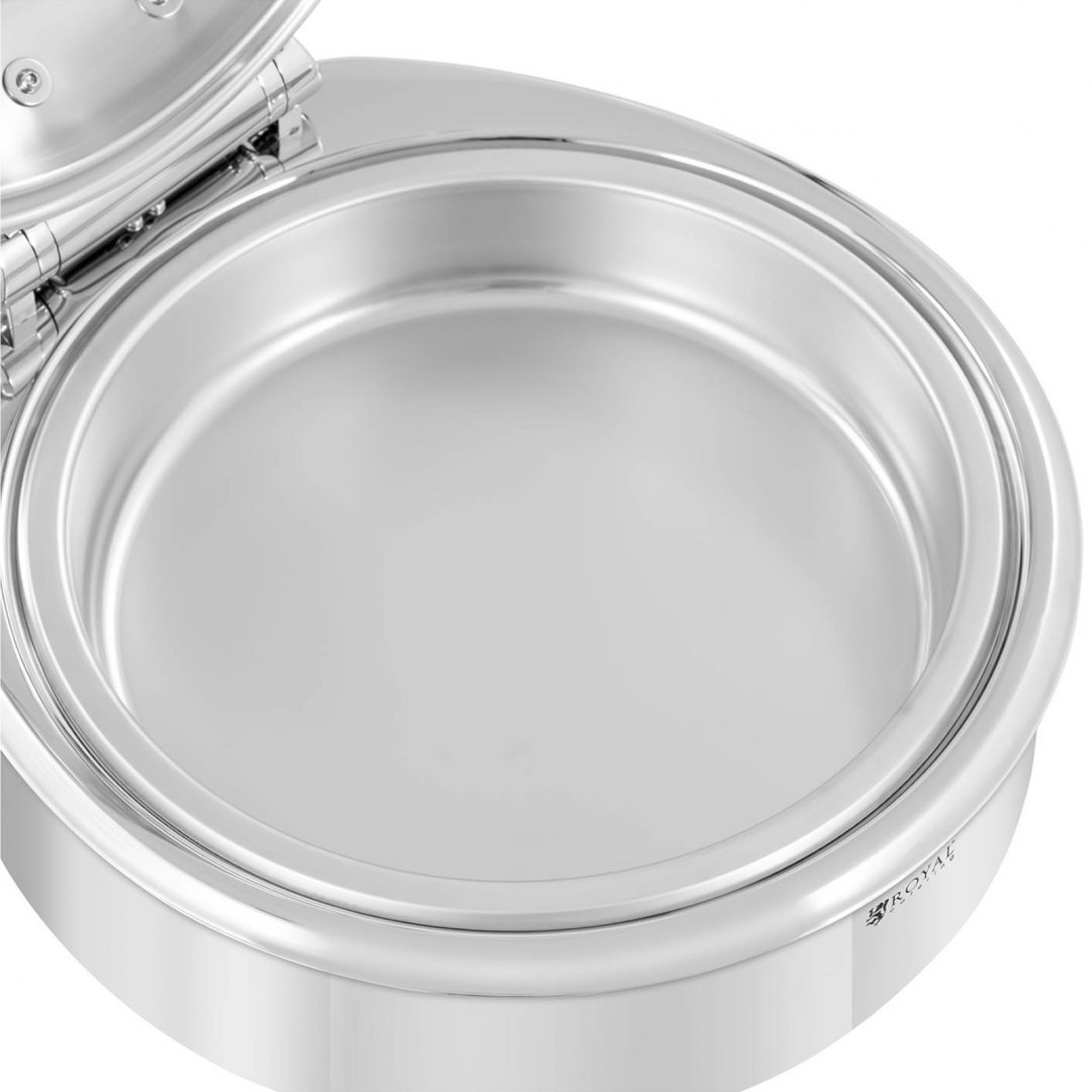 Podgrzewacz do potraw okrągły wodny z okienkiem śr. 39 cm 5.5 l Royal Catering Podgrzewacz do potraw okrągły wodny z okienkiem śr. 39 cm 5.5 l Royal Catering