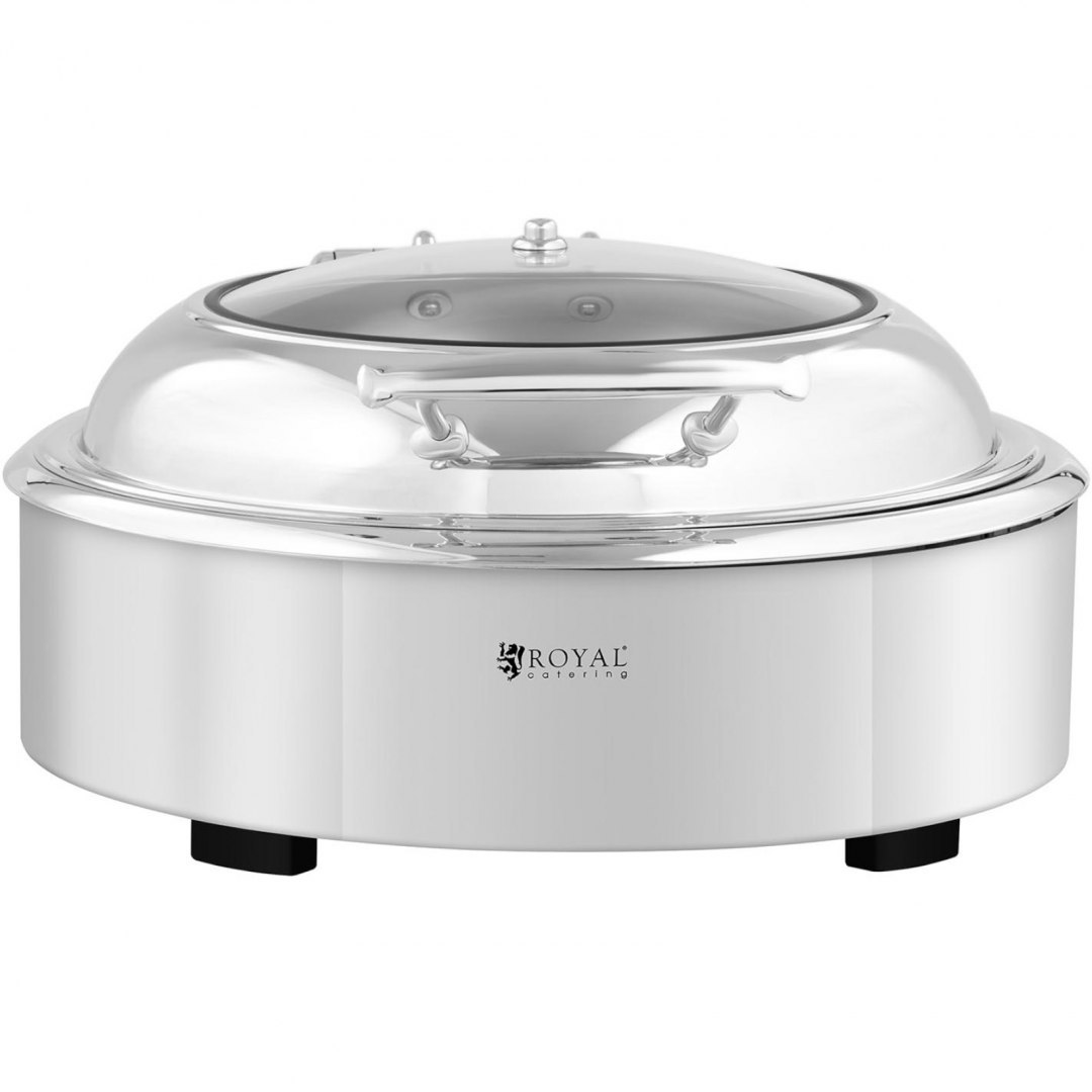 Podgrzewacz do potraw okrągły wodny z okienkiem śr. 39 cm 5.5 l Royal Catering Podgrzewacz do potraw okrągły wodny z okienkiem śr. 39 cm 5.5 l Royal Catering