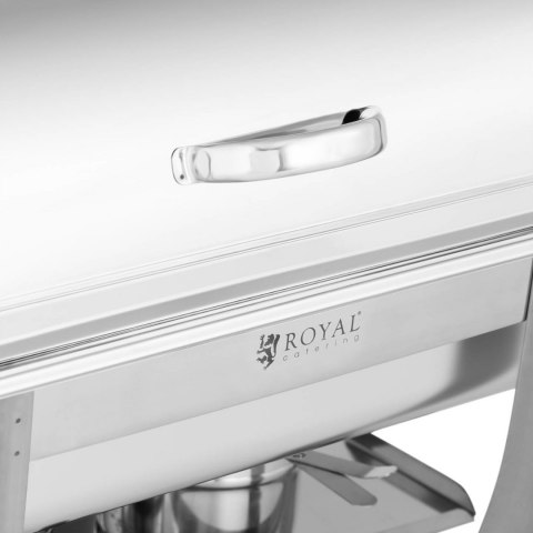 Podgrzewacz do potraw stołowy na pastę z pokrywą RollTop GN 1/1 8.5 l Royal Catering Podgrzewacz do potraw stołowy na pastę z pokrywą RollTop GN 1/1 8.5 l Royal Catering