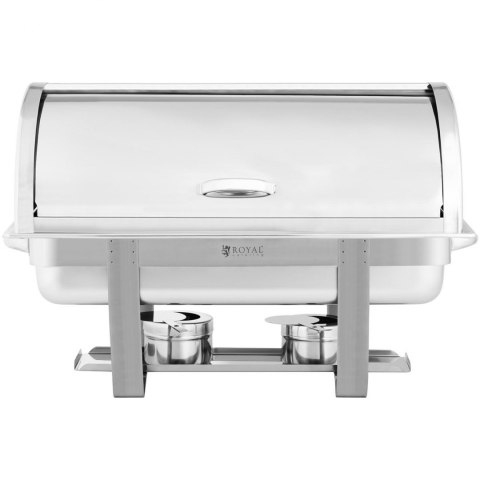 Podgrzewacz do potraw stołowy na pastę z pokrywą RollTop GN 1/1 8.5 l Royal Catering Podgrzewacz do potraw stołowy na pastę z pokrywą RollTop GN 1/1 8.5 l Royal Catering