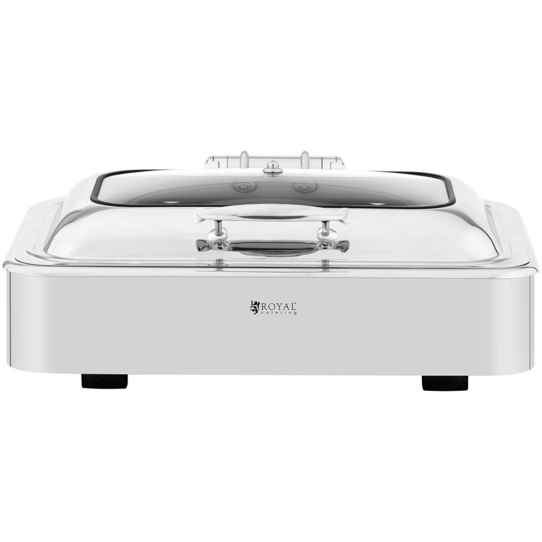 Podgrzewacz do potraw stołowy wodny z okienkiem GN 1/1 8.5 l Royal Catering Podgrzewacz do potraw stołowy wodny z okienkiem GN 1/1 8.5 l Royal Catering
