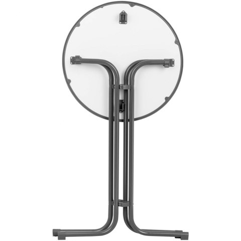 Stół stolik barowy okrągły wysoki składany śr. 80 cm wys. 110 cm czarny Royal Catering Stół stolik barowy okrągły wysoki składany śr. 80 cm wys. 110 cm czarny Royal Catering