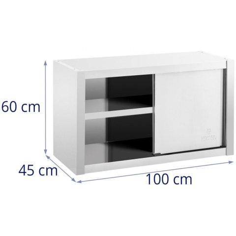 Szafa ścienna gastronomiczna z drzwiami przesuwanymi STAL 100 x 45 x 60 cm Royal Catering Szafa ścienna gastronomiczna z drzwiami przesuwanymi STAL 100 x 45 x 60 cm Royal Catering