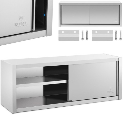 Szafa ścienna gastronomiczna z drzwiami przesuwanymi STAL 160 x 45 x 60 cm Royal Catering Szafa ścienna gastronomiczna z drzwiami przesuwanymi STAL 160 x 45 x 60 cm Royal Catering