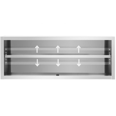 Szafa ścienna gastronomiczna z drzwiami przesuwanymi STAL 160 x 45 x 60 cm Royal Catering Szafa ścienna gastronomiczna z drzwiami przesuwanymi STAL 160 x 45 x 60 cm Royal Catering