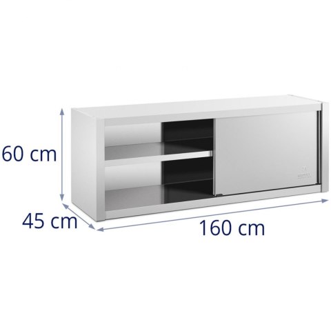 Szafa ścienna gastronomiczna z drzwiami przesuwanymi STAL 160 x 45 x 60 cm Royal Catering Szafa ścienna gastronomiczna z drzwiami przesuwanymi STAL 160 x 45 x 60 cm Royal Catering