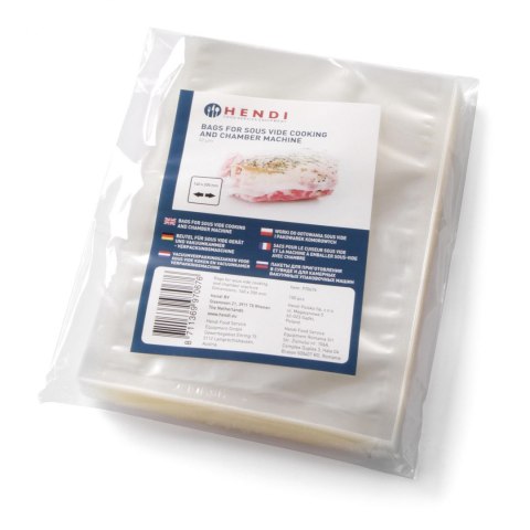 Worki do gotowania Sous vide i do pakowarek prózniowych komorowych 300x400mm 100szt. Hendi Worki do gotowania Sous vide i do pakowarek prózniowych komorowych 300x400mm 100szt. Hendi
