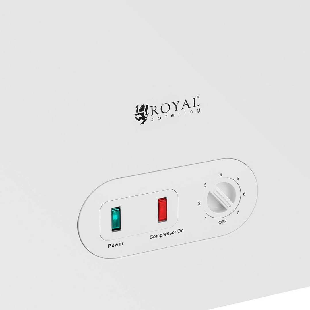 Zamrażarka skrzyniowa zamykana na klucz 1 kosz 148 l -25 do -18 C 51 W Royal Catering Zamrażarka skrzyniowa zamykana na klucz 1 kosz 148 l -25 do -18 C 51 W Royal Catering