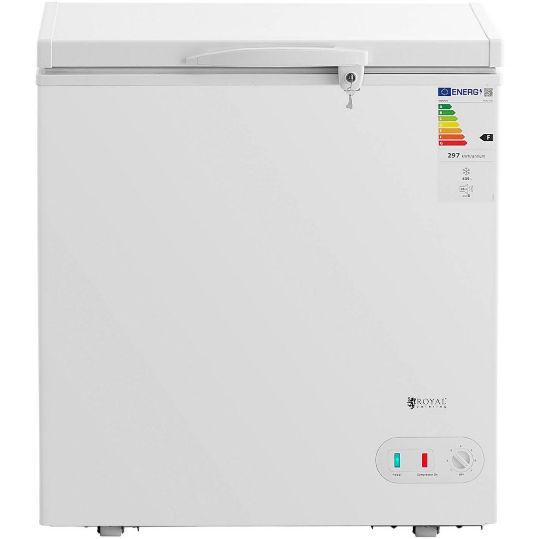 Zamrażarka skrzyniowa zamykana na klucz 1 kosz 148 l -25 do -18 C 51 W Royal Catering Zamrażarka skrzyniowa zamykana na klucz 1 kosz 148 l -25 do -18 C 51 W Royal Catering