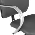 Fotel krzesło fryzjerskie barberskie kosmetyczne London Gray Szare Physa