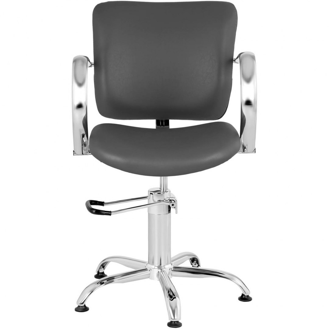 Fotel krzesło fryzjerskie barberskie kosmetyczne London Gray Szare Physa Fotel krzesło fryzjerskie barberskie kosmetyczne London Gray Szare Physa