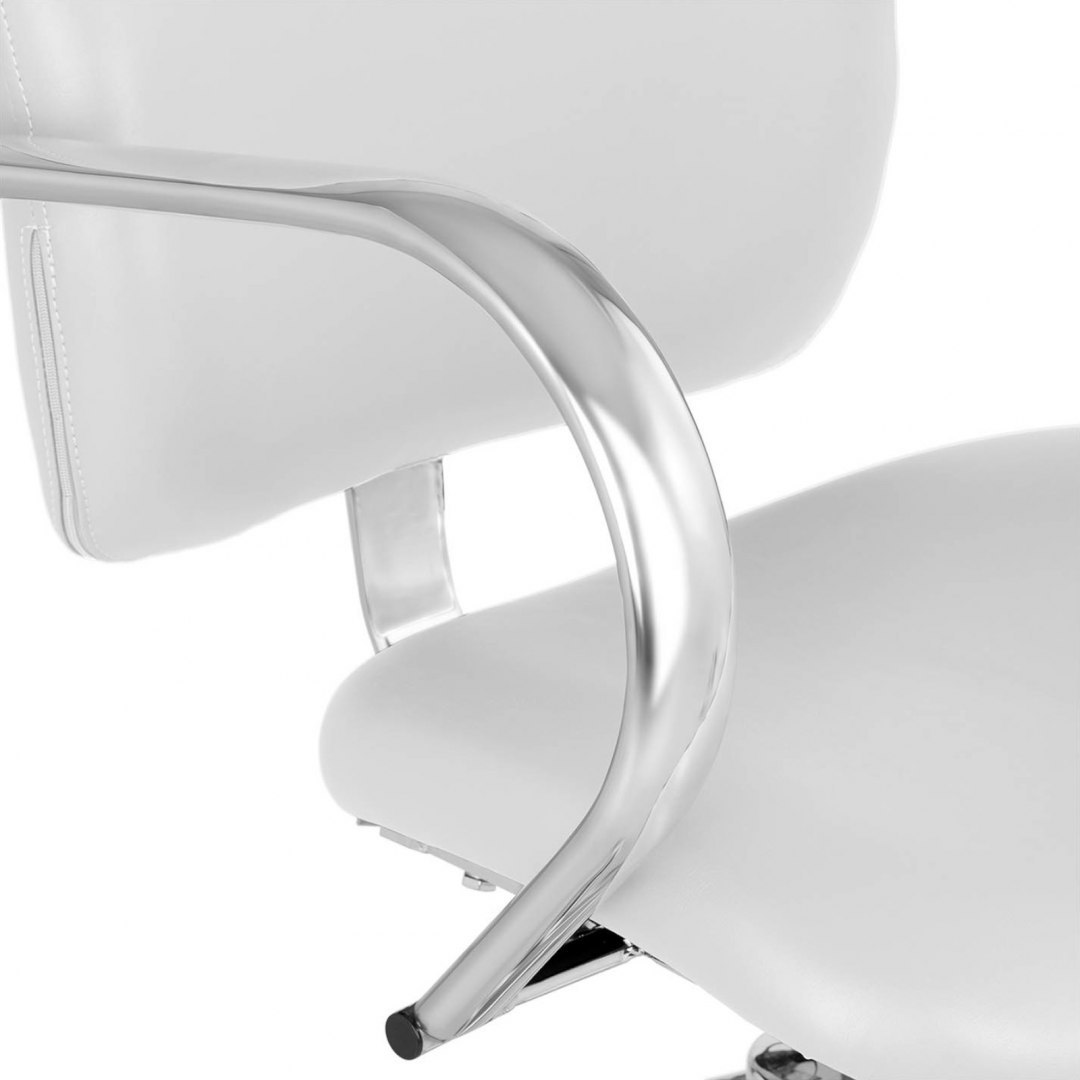 Fotel krzesło fryzjerskie barberskie kosmetyczne London White białe Physa Fotel krzesło fryzjerskie barberskie kosmetyczne London White białe Physa