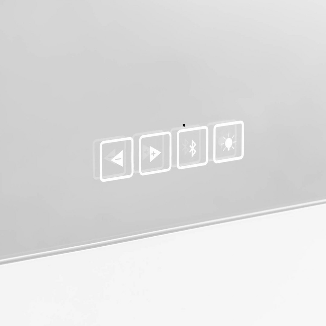 Lustro kosmetyczne do makijażu toaletki z oświetleniem i głośnikiem 14 żarówek LED USB 80.5 x 68 cm Physa Lustro kosmetyczne do makijażu toaletki z oświetleniem i głośnikiem 14 żarówek LED USB 80.5 x 68 cm Physa