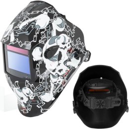 Maska przyłbica spawalnicza automatyczna samościemniająca z funkcją grind BLACK SKUL ADVANCED Stamos Germany